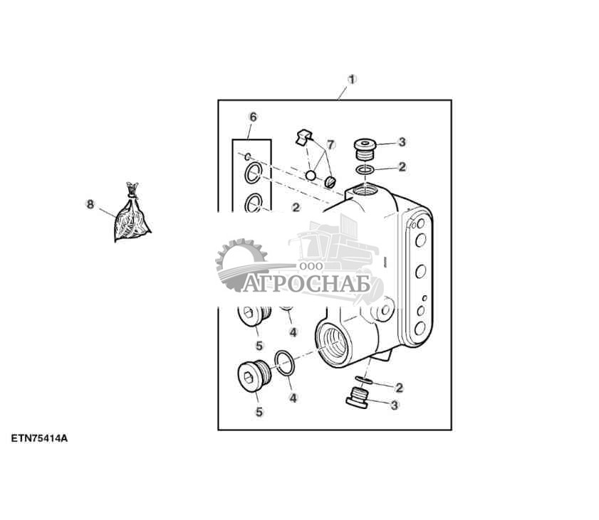 Клапан перегрузки, позиция I 